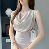 SilkCowl Elegant Satin Tank Top for Women ATHLEXES