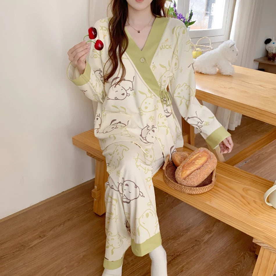 Elegant Maternity Nursing Pajama Set ATHLEXES