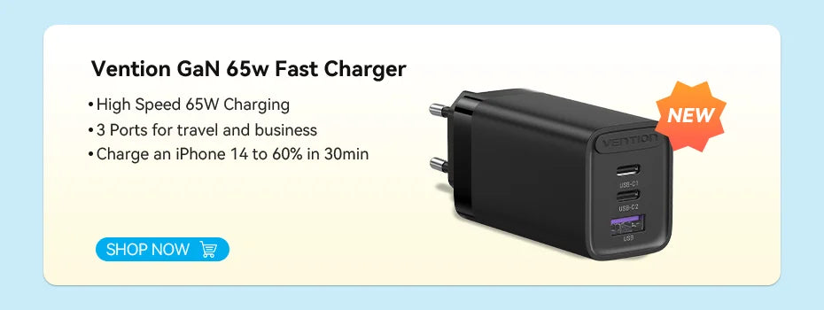 Vention 3A Magnetic USB Charge Cable for All Devices ATHLEXES