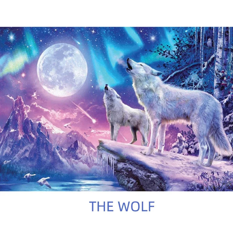 Wolf Art Test Tube Puzzle: 150PCS Decompression Game ATHLEXES