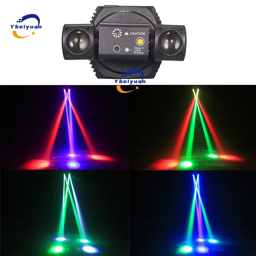 Ybeiyuan LED 3-in-1 DMX Disco Strobe Light ATHLEXES