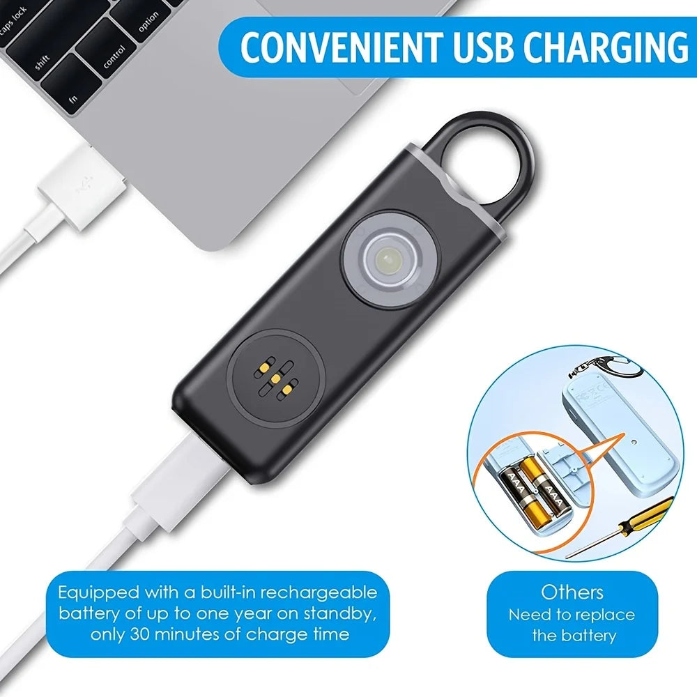 Ultimate 130dB Personal Self Defense Alarm Keychain for Women ATHLEXES