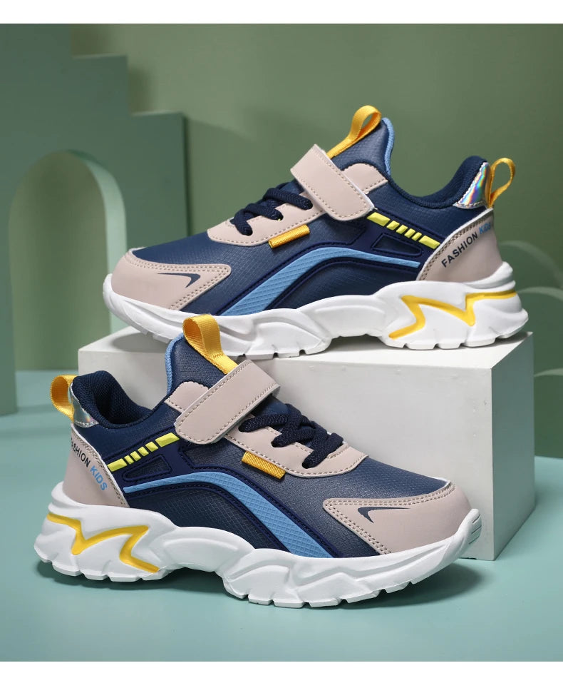 AquaStride Kids Waterproof Leather Sneakers ATHLEXES