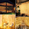Twinkling Solar Fairy Curtain Lights for Outdoor Elegance ATHLEXES