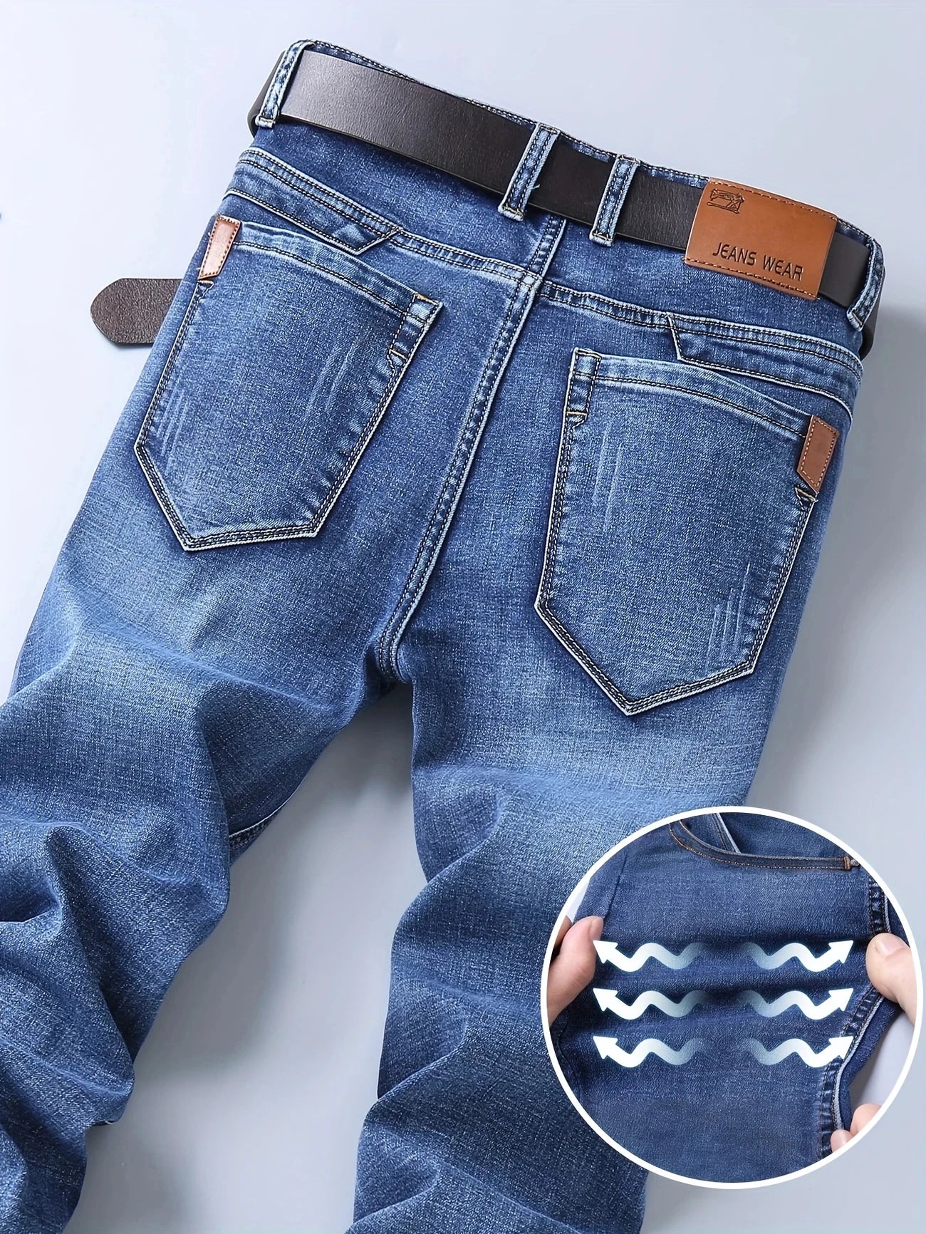 Classic Stretch Denim Jeans for Men ATHLEXES