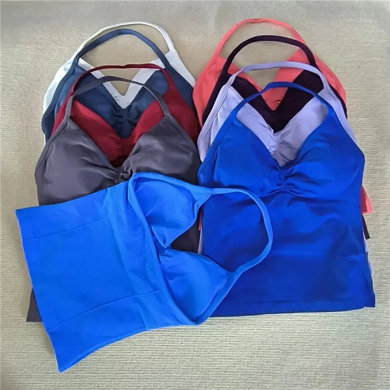 SleekFit V Neck Longline Gym Tank Top ATHLEXES
