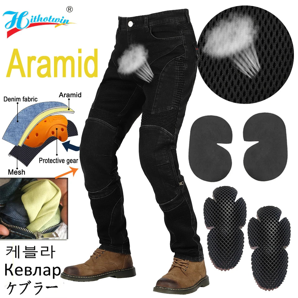 BreezeGuard Breathable Motorcycle Jeans ATHLEXES