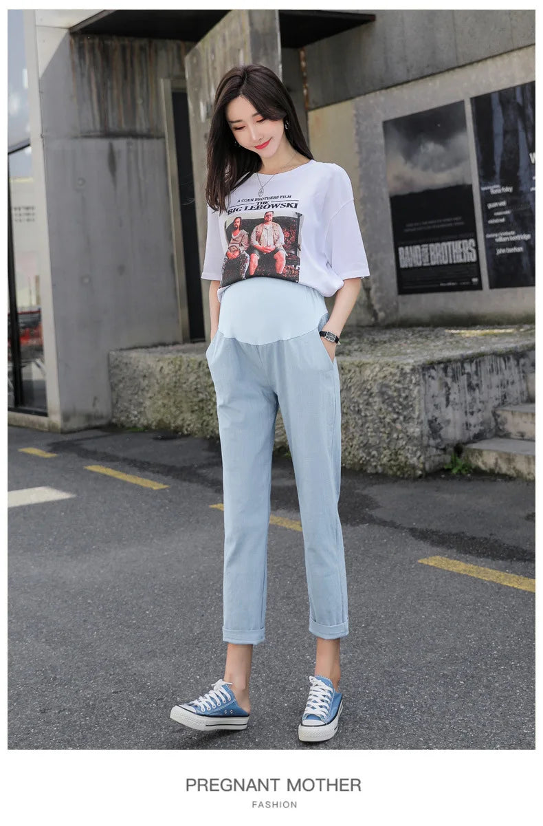 2025 Summer Maternity Loose Fit Casual Trousers ATHLEXES