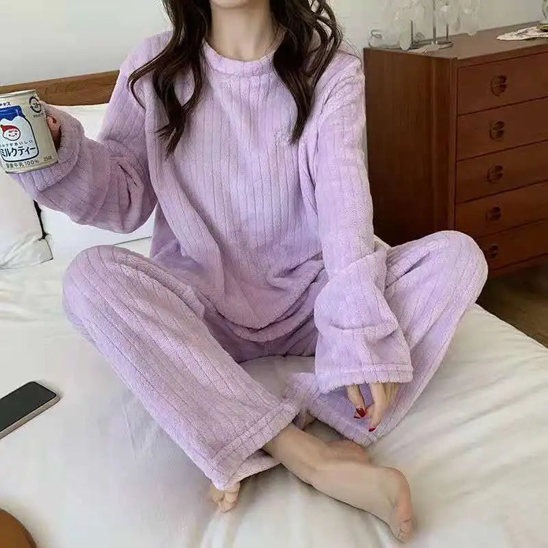LuxVelvet Women's Winter Pajama Set ATHLEXES