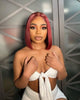 Burgundy Elegance Glueless Bob Wig 13x4 ATHLEXES