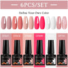 NailArt Pro 6pc UV Gel Polish Kit for Manicure ATHLEXES