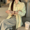 Beiyingni 2024 Spring Autumn Women's Oversized Blouse with Pockets ATHLEXES