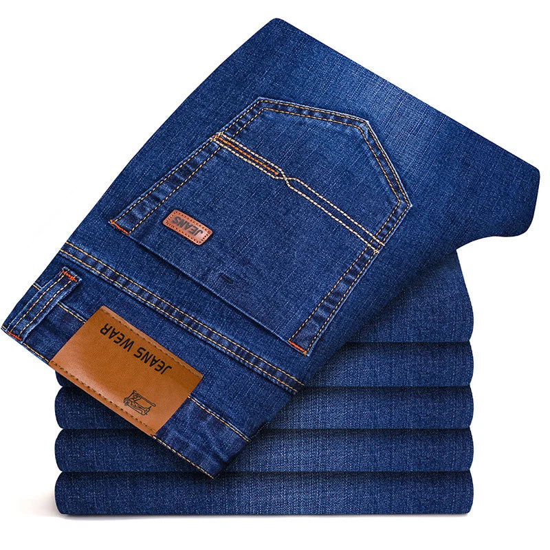 Classic Fit Stretch Denim Jeans for Men ATHLEXES