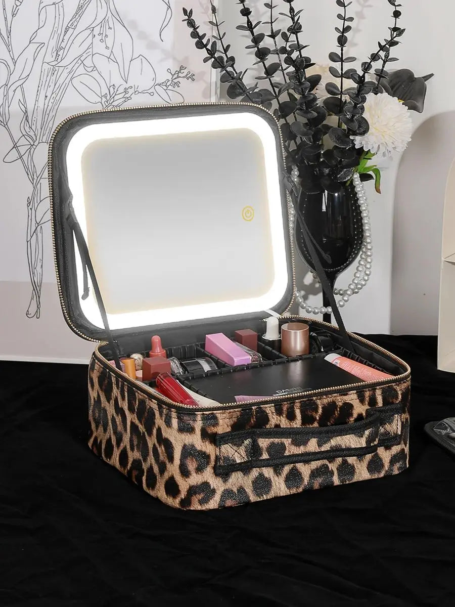 LuxeGlow LED Travel Makeup Organizer ATHLEXES