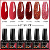 NailArt Pro 6pc UV Gel Polish Kit for Manicure ATHLEXES