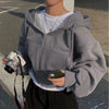 Chic Korean Fleece Lined Hoodie Jacket ATHLEXES