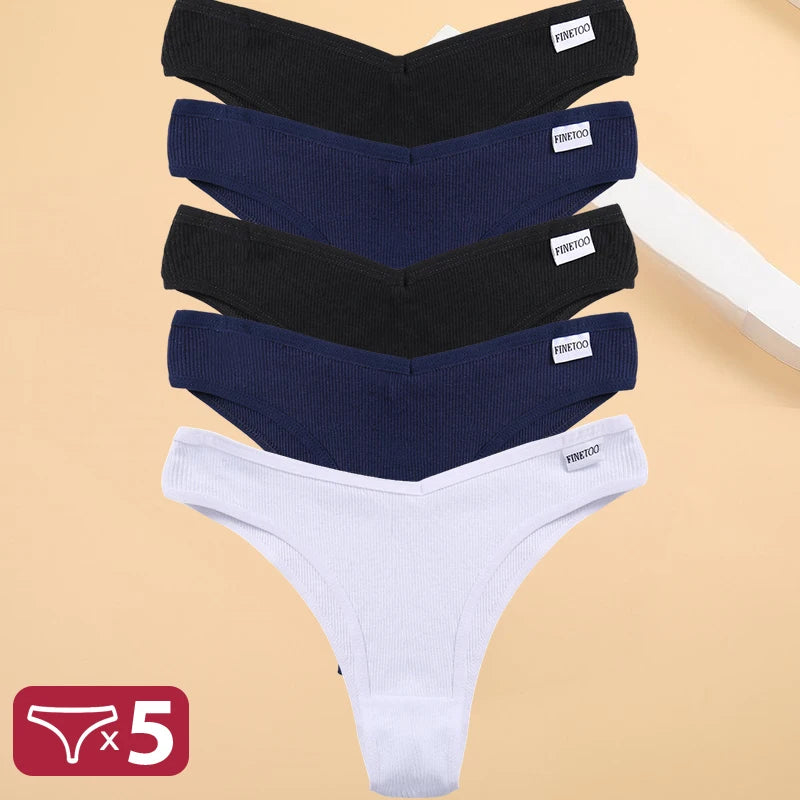 5PCS/Set Cotton Lingerie Panties Sexy Underwear Women Briefs ATHLEXES