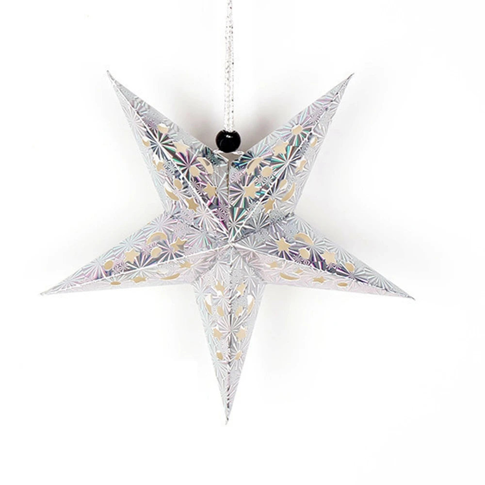 Elegant 3D Paper Star Holiday Ceiling Decor ATHLEXES