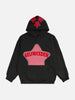 Retro Street Style Graffiti Hoodie for Women ATHLEXES