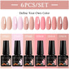 NailArt Pro 6pc UV Gel Polish Kit for Manicure ATHLEXES
