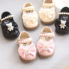 Princess Bow Leather Sneakers for Tiny Trendsetters ATHLEXES