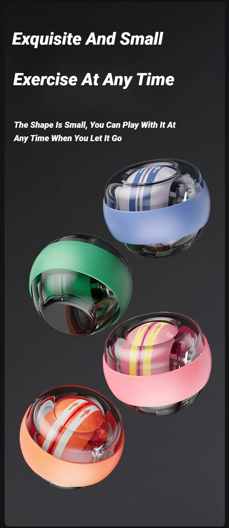 GyroPower Forearm Fitness Trainer Ball ATHLEXES