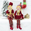 Elf Couple Plush Dolls: Festive Tree Ornaments ATHLEXES