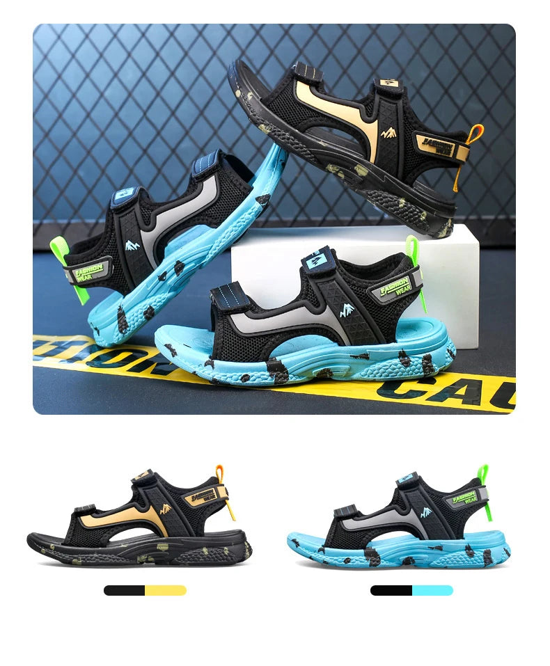 Trendy Kids Camouflage Beach Strap Sandals ATHLEXES
