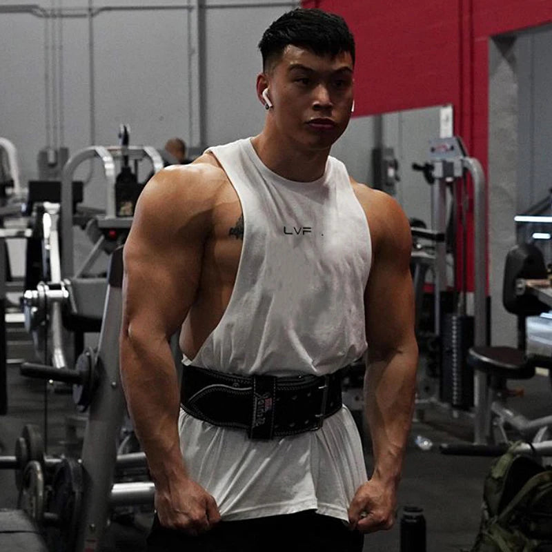 Men's Summer Cotton Gym Tank Top for Fitness ATHLEXES
