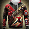SpiderMan & Captain America 3D Print Oversized Hoodie ATHLEXES
