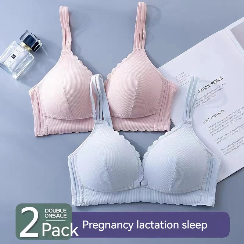 Soft Cotton Maternity Nursing Bra for Comfort ATHLEXES
