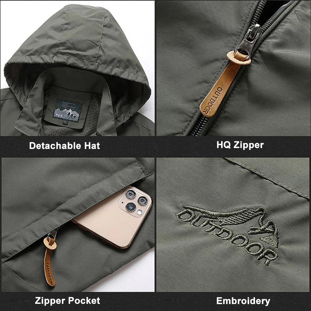 Tactical Windbreaker Jacket: Waterproof Outdoor Gear ATHLEXES