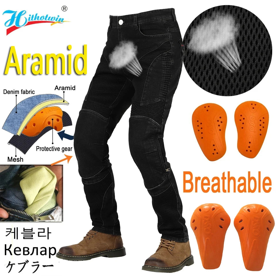 BreezeGuard Breathable Motorcycle Jeans ATHLEXES