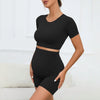 Maternity Comfort Seamless Crop Top and Legging Set ATHLEXES