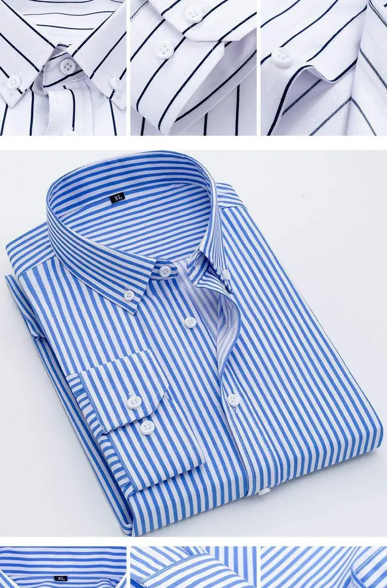 StripeLine Long Sleeve Slim Shirt ATHLEXES