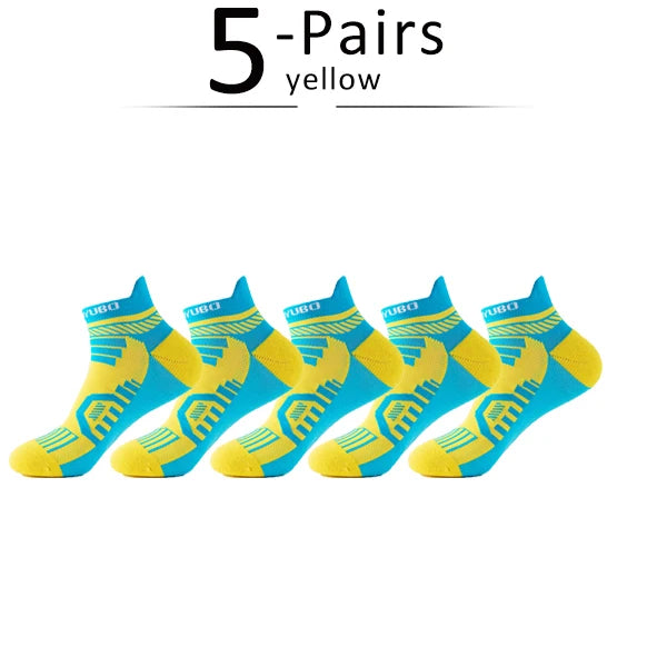 Vibrant 5 Pairs Athletic Cotton Socks Set ATHLEXES