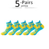 Vibrant 5 Pairs Athletic Cotton Socks Set ATHLEXES