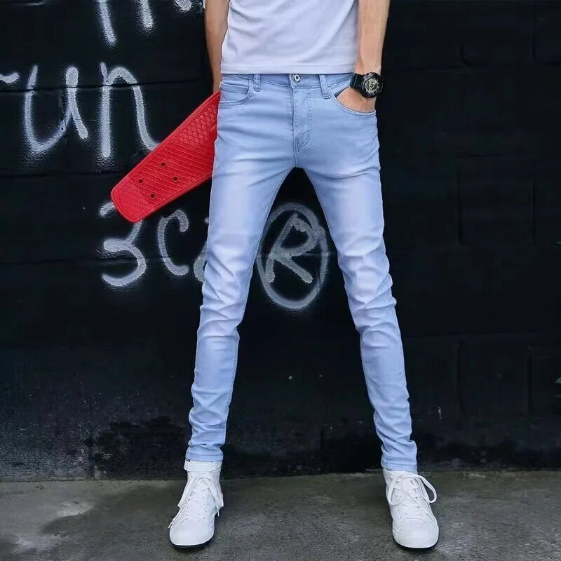 High Quality Slim Fit Denim Pencil Pants for Men ATHLEXES