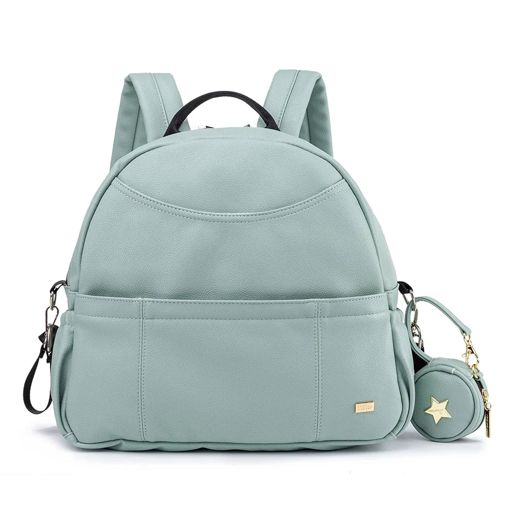 ChicBlack PU Diaper Backpack for Stylish Moms ATHLEXES
