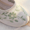 Veowalk Elegant Cotton Mary Jane Block Heels ATHLEXES