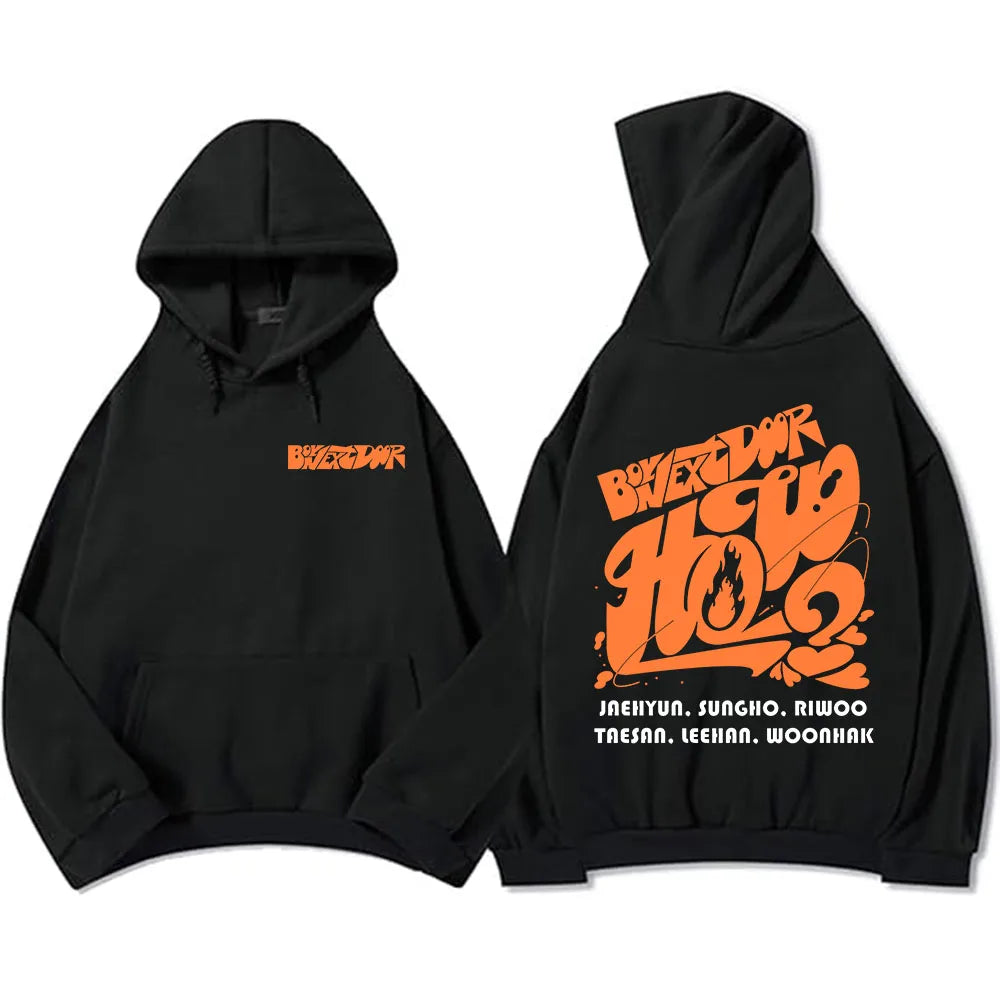 BOYNEXTDOOR Graphic Hooded Sweatshirt for Men ATHLEXES