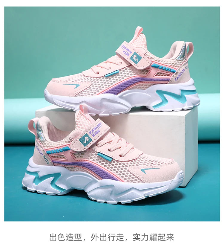 BreezeStep Kids Breathable Mesh Sneakers ATHLEXES