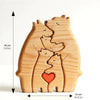 Personalized Wooden Bear Family Puzzle Decor Gift ATHLEXES