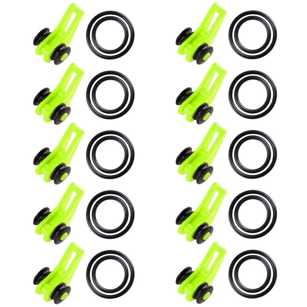 10pcs Premium Bait Keeper with Rubber Rings for Fishing ATHLEXES