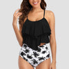 Vintage Ruffle Ruched High Rise Bikini Set ATHLEXES