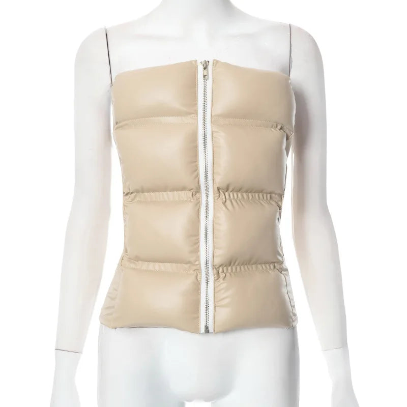 Goddess Glam Metallic Corset Top ATHLEXES