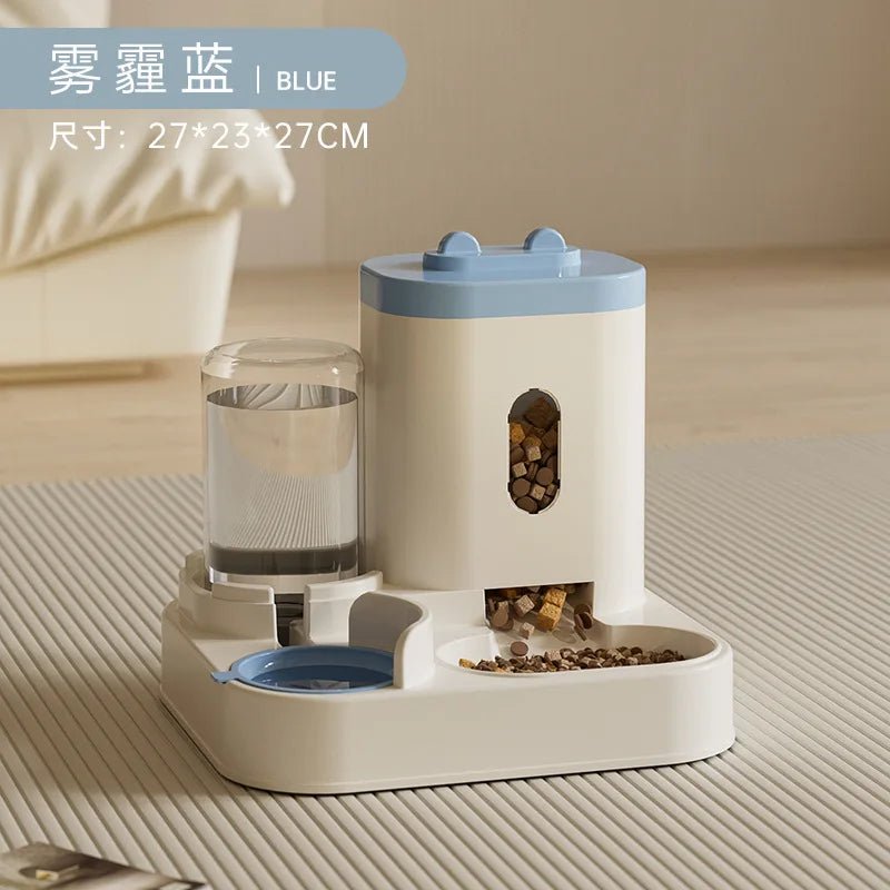 New Pet Cat Large Capacity Water Dispenser Dry Wet Separation for Automatic Feeder Drinking Water Supplies Food Container ATHLEXES