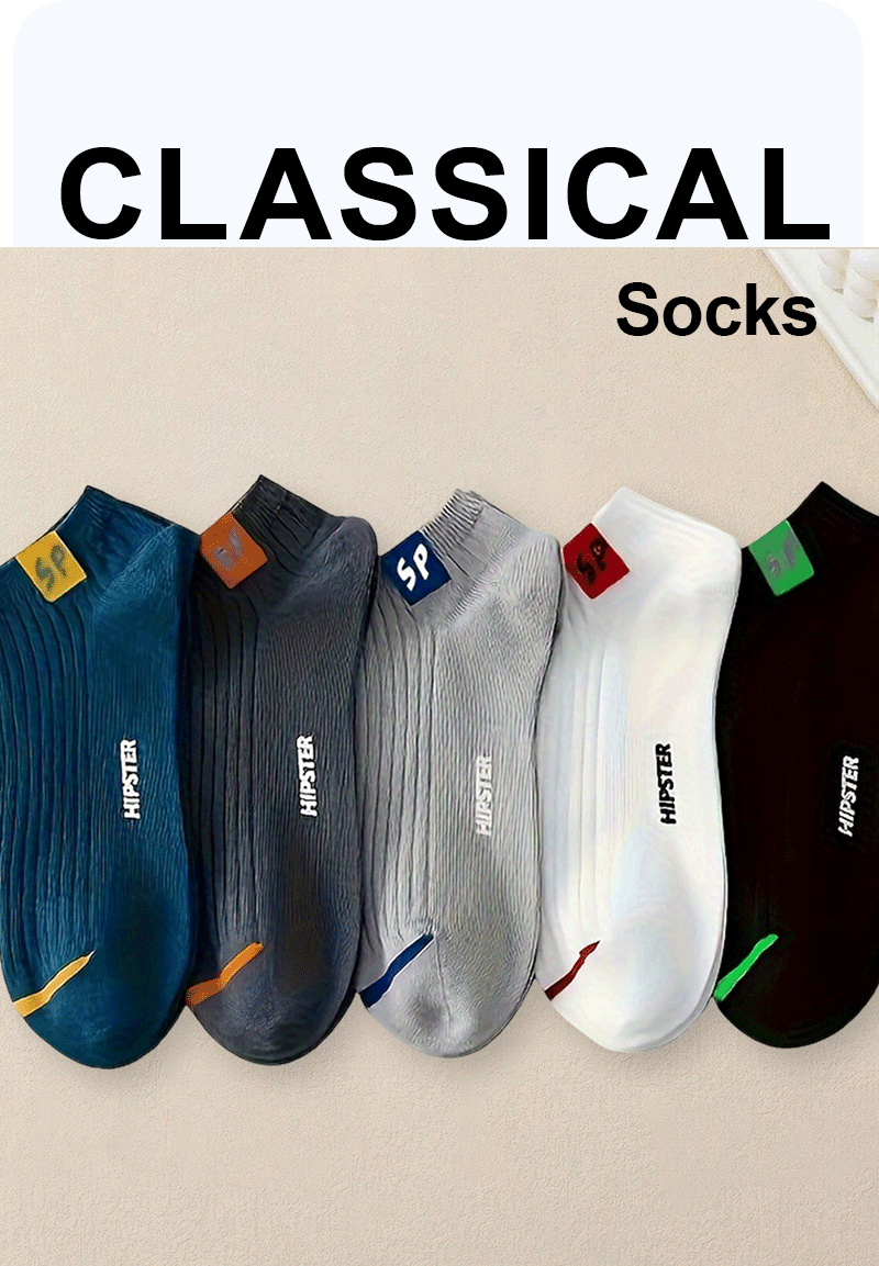 Trendy Letter Print Womenâ??s Short Socks Set ATHLEXES