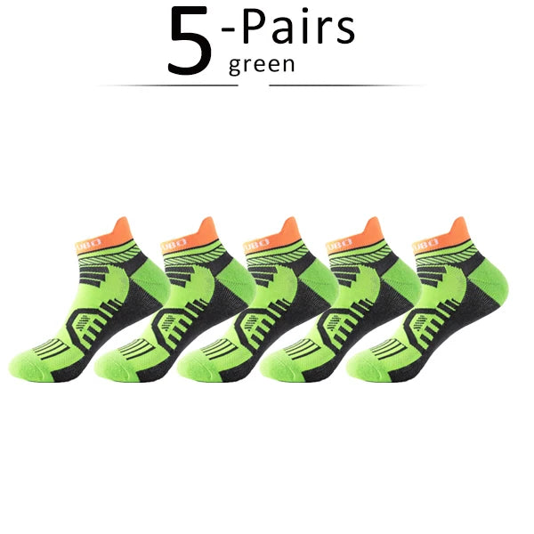 Vibrant 5 Pairs Athletic Cotton Socks Set ATHLEXES