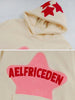 Retro Street Style Graffiti Hoodie for Women ATHLEXES